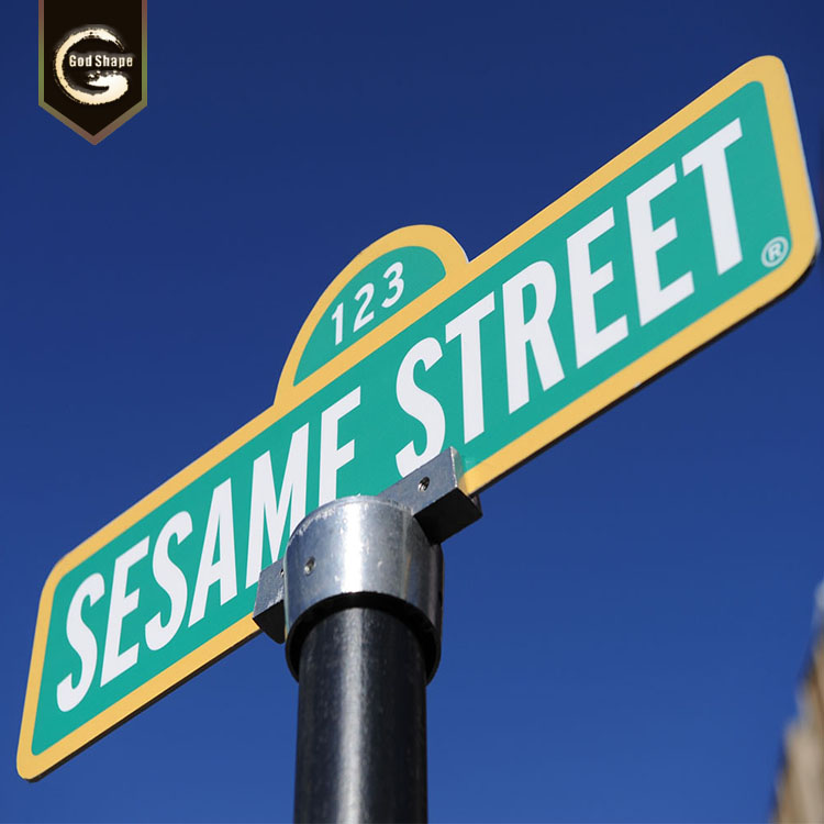 GS Sign Low price informative aluminum street name signage systrm standard size traffic sign