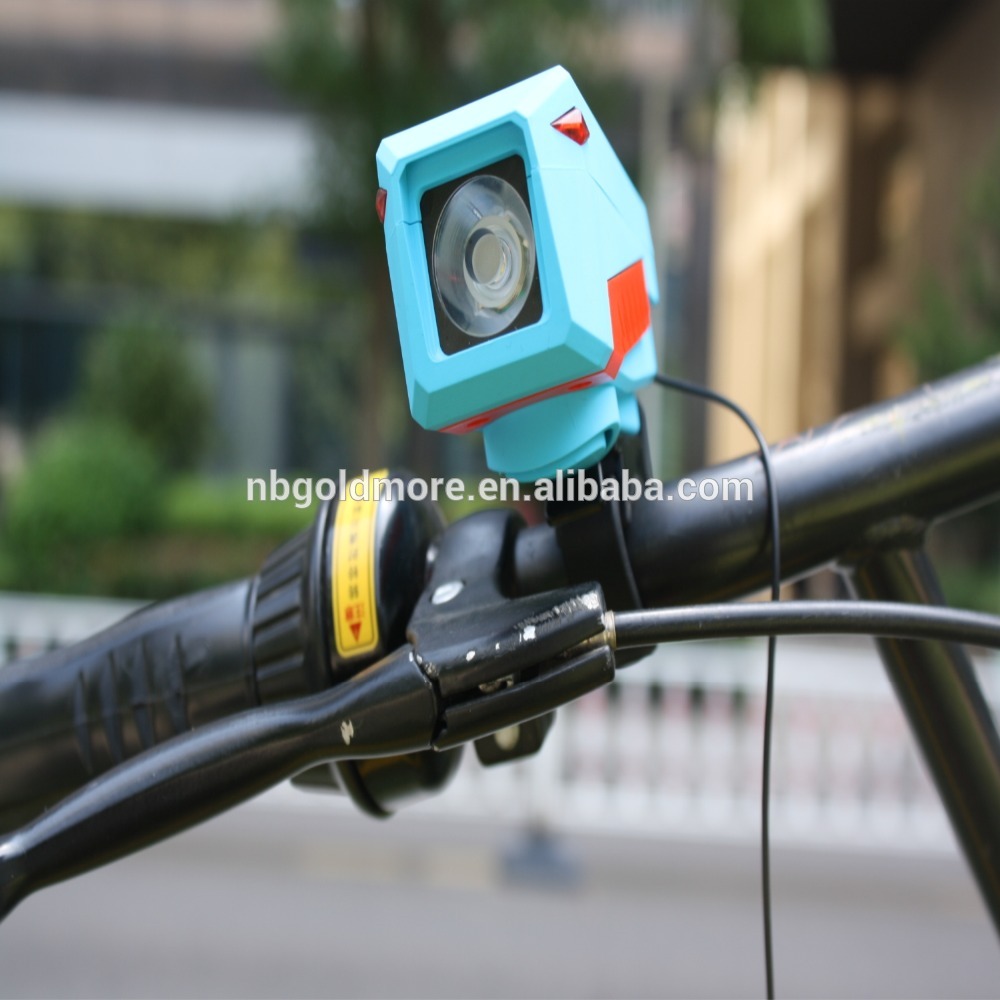 flashlight Super Bright LED Bicycle Headlamp With Bike Bell Horn