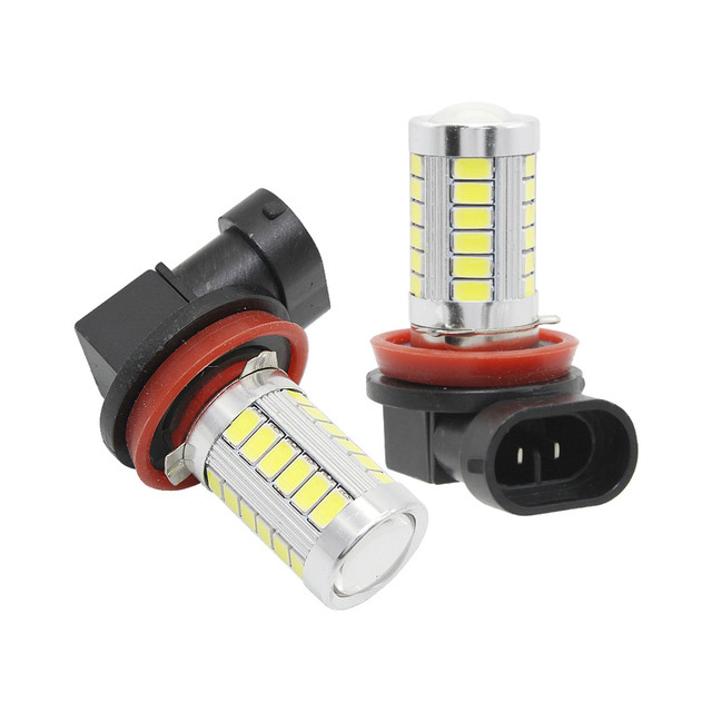 DC 12V Universal H4 Socket High Low Beam 5730 Chip 33 SMD Car Led Headlight Bulb