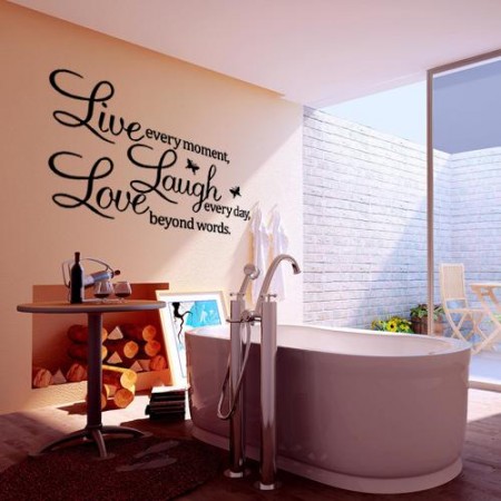 LIVE LAUGH LOVE Letters PVC Wall Stickers (Removable)