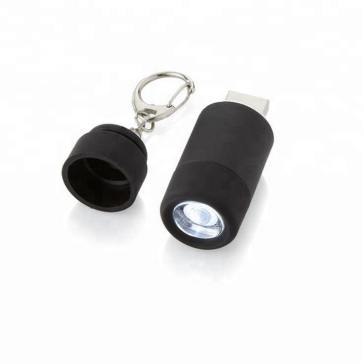 Gift Small Torch USB 2G Flash Drive Keychain Mini Flashlight