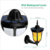 Unique Flickering flames Mounted 96LED Design Outdoor Wall Solar Garden Light for Decoration