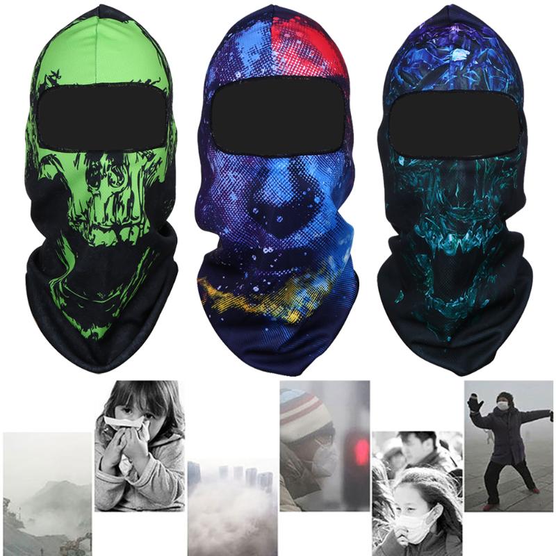 1Pcs Cycling Face Mask Outdoor Windproof Sports Winter Ski Snowboard Protection Skull Face Neck Mask Winter Neck Guard Scarf