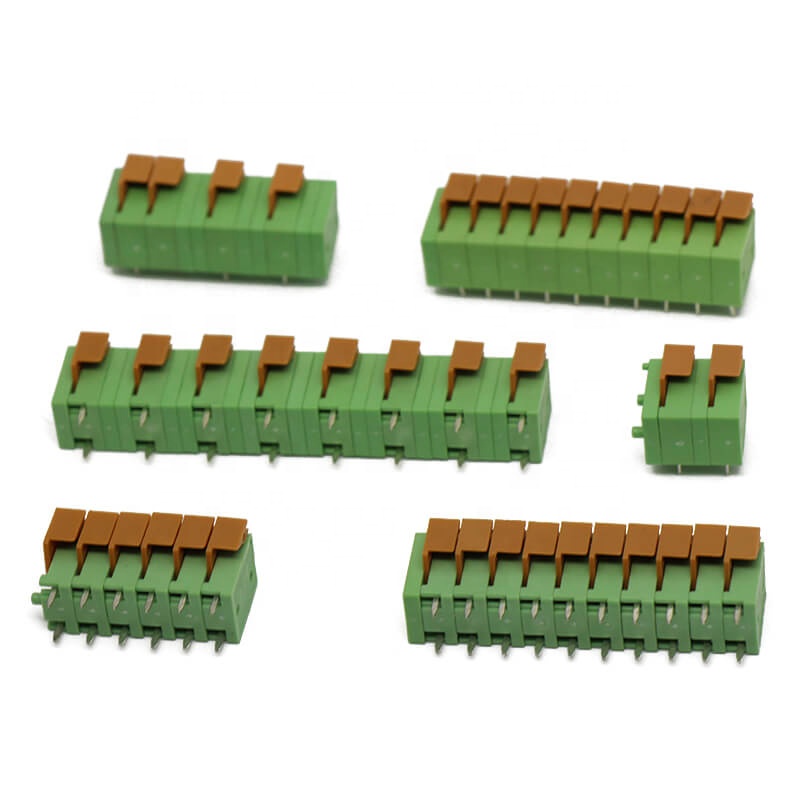 sampls for free 3.81mm 12A 300V PCB  plastic green terminal block connector