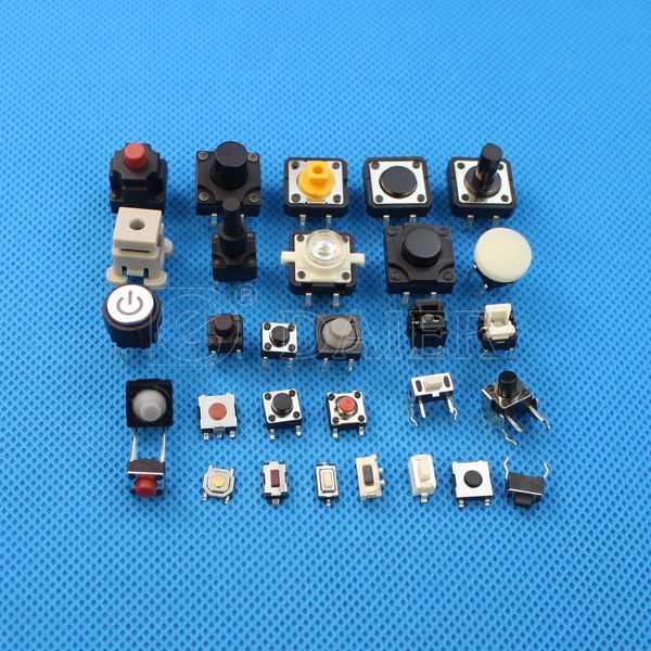 Electrical 50mA Miniature 6X6 Tactile Switch 4 Pin SMD Tact Switch