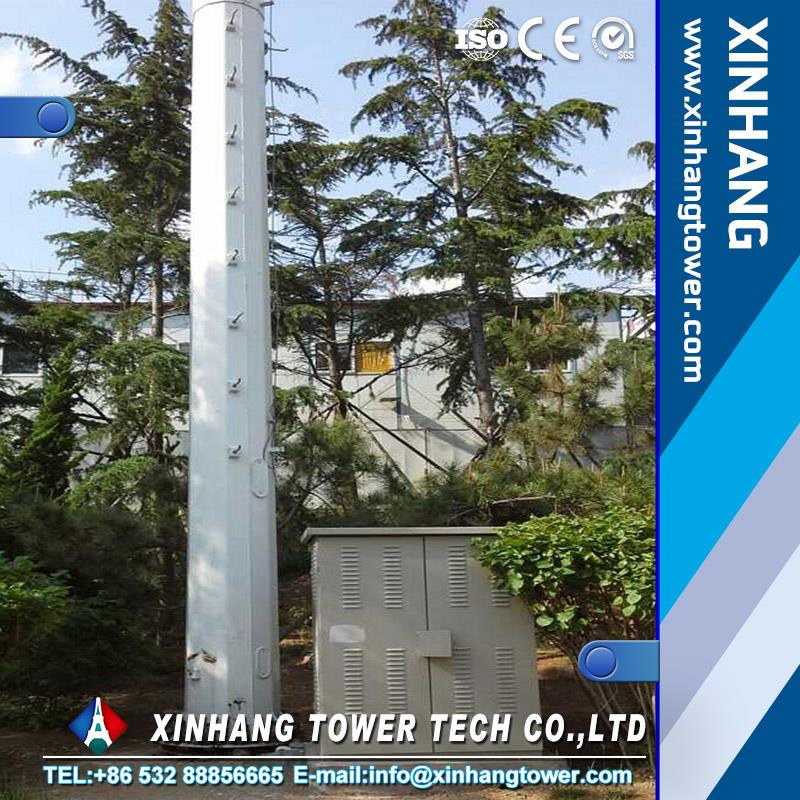 gsm communication towers manufacturer supply monopole billboard construction