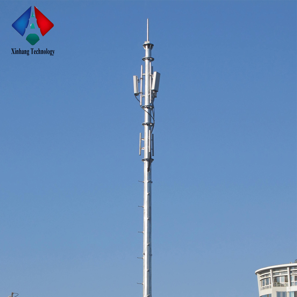 tree plant type and fiberglass material steel communication tower 30m high pole