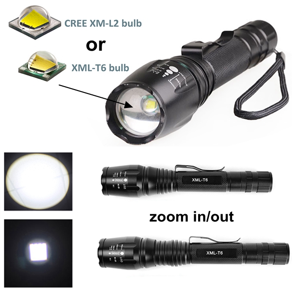 18650 Tactical Flashlight Most Powerful LED Light Torch Rechargeable Lantern Torch LED