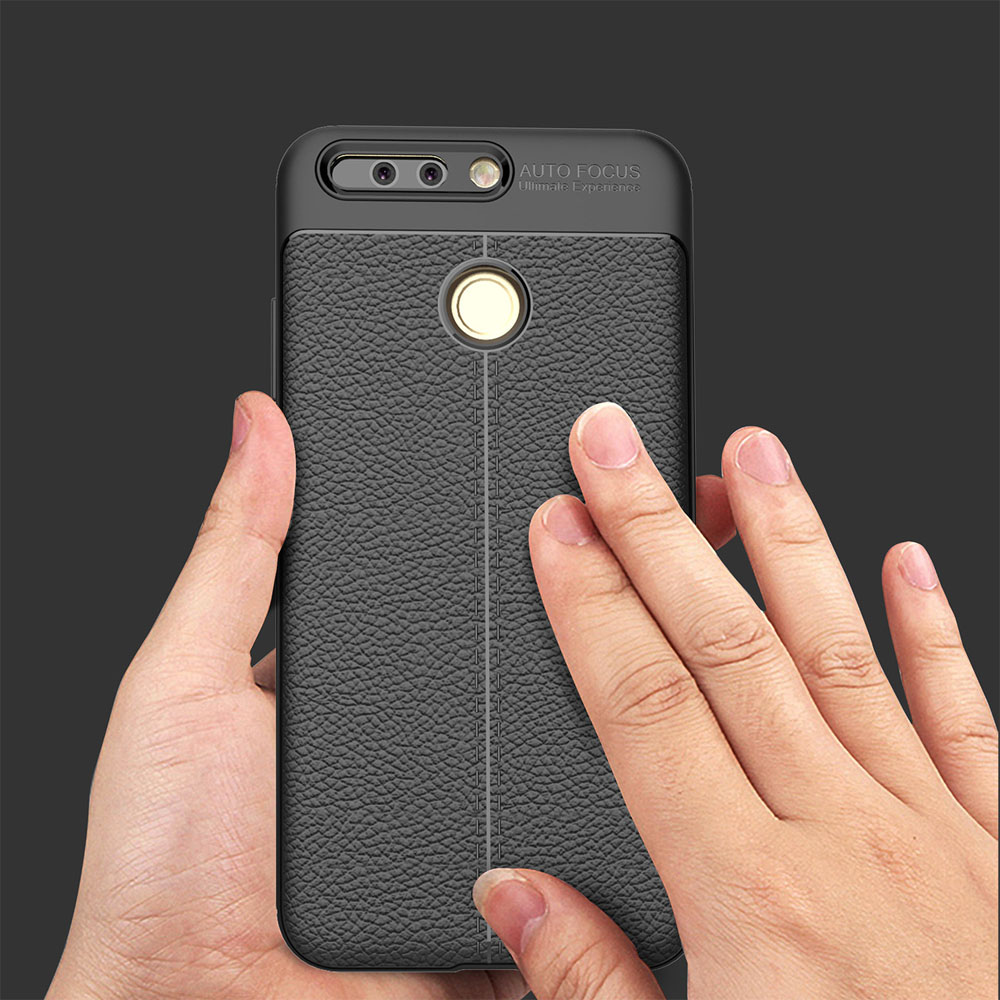New Design Carbon Fiber Lichee Pattern For Huawei honor V9 Soft TPU Case For Huawei honor V9