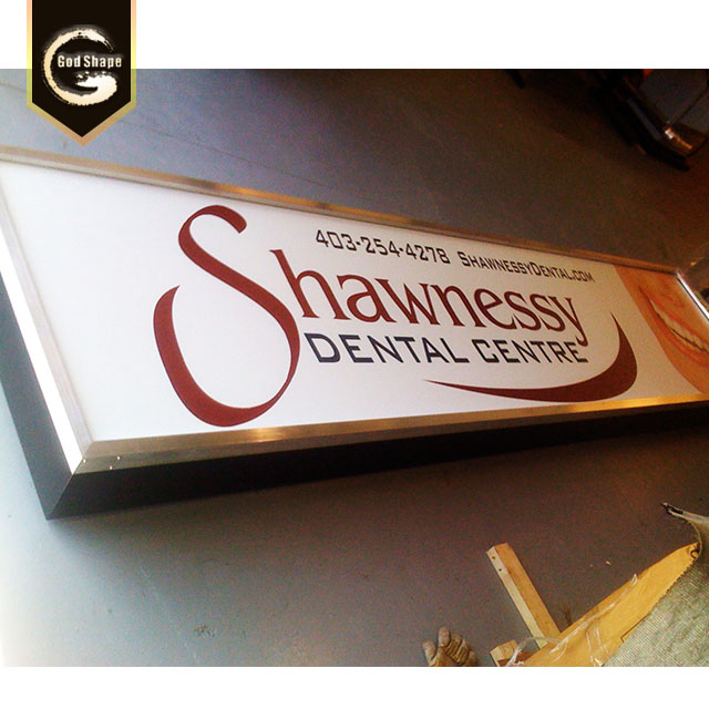 Wholesale manufacturer advertising lightbox advertising shop logo acrylic box led light box