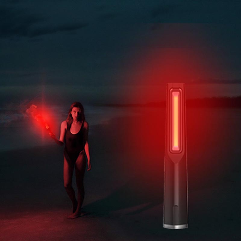 Feifan premium multifunction rechargeable power bank feature magnet flashlight flat torch light two in one car ambient light