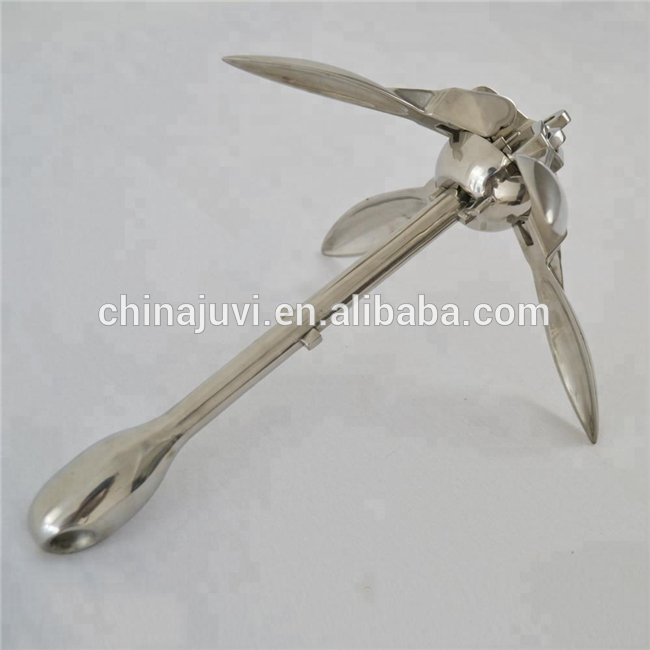 galvanized 316 stainless steel boat folding anchor