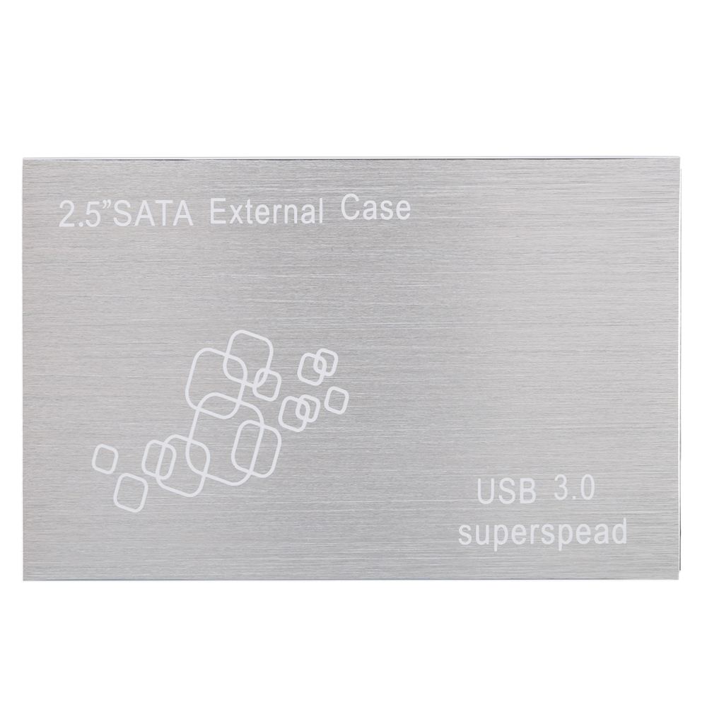 Portable High Speed 5Gb/s USB 3.0 HDD SSD SATA External Aluminum 2.5 Hard Drive Disk Box Enclosure Case with USB Cable