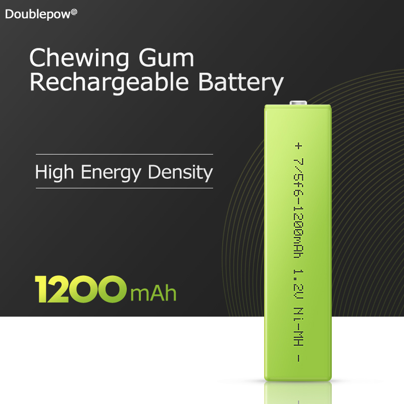 1.2V 1200mAh Chewing Gum NiMH Rechargeable Battery for Sony Panasonic Walkman and CD Player