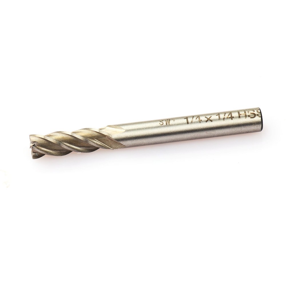 1 PC Cutting Slotting End Mill Router Bit 4 Flute 1/4 Shank 1/4 Diameter