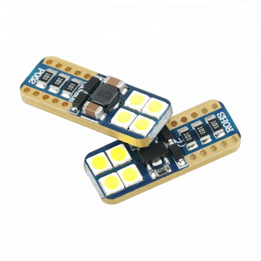 factory direct wholesale w5w T10 8 SMD 3030 CANBUS led