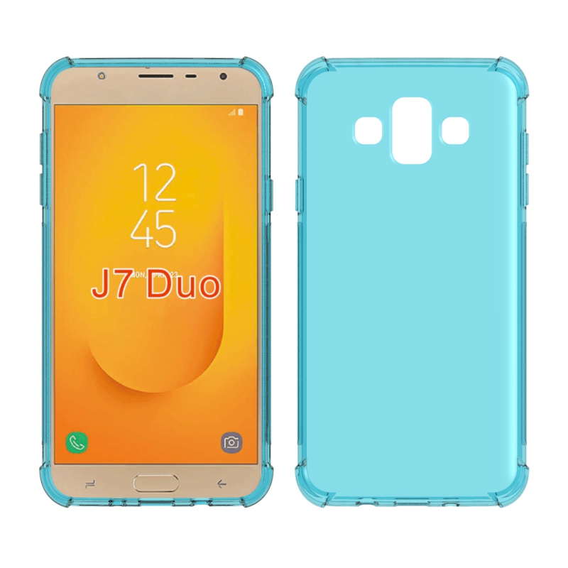 Transparent Shockproof soft Tpu cover case For Samsung Galaxy J7 DUO