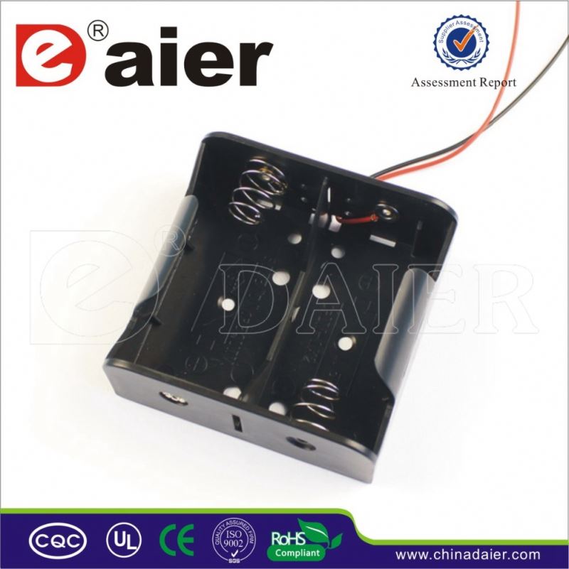 2 D cell 3v battery holder with spring D battery holder