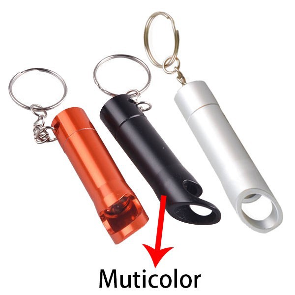 Mini Type 3 LED Orange Bottle Opener Keychain MINI LED Flashlight