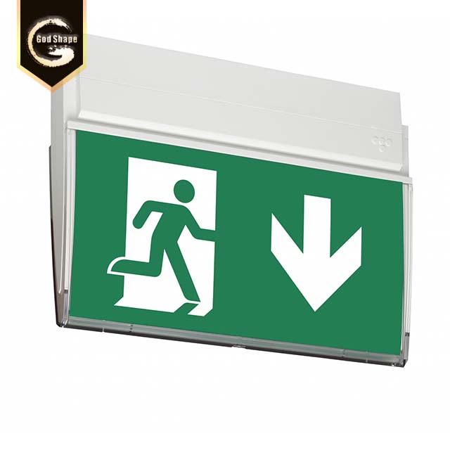 Godshape hot sale green safety led acrylic emergency sign exit sign