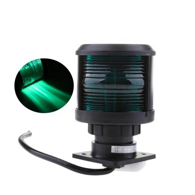 12V Marine Boat Yacht LED Navigation Light Green Starboard Port Lamp fixture  CXH1-3P