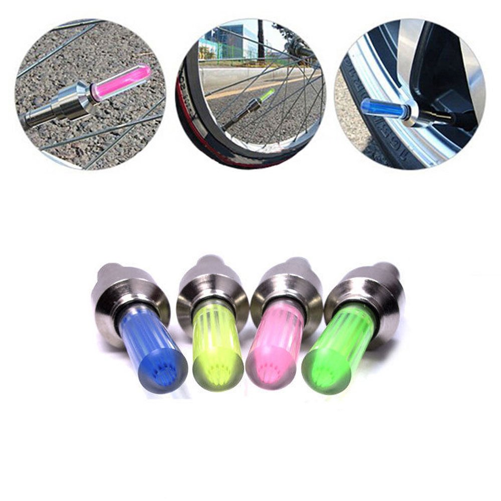 Ultra Light Road Bike Wheel Cheap Colorful LED Wheel Light Bike Car Tyre Tire Valve Caps for Bike Wheel