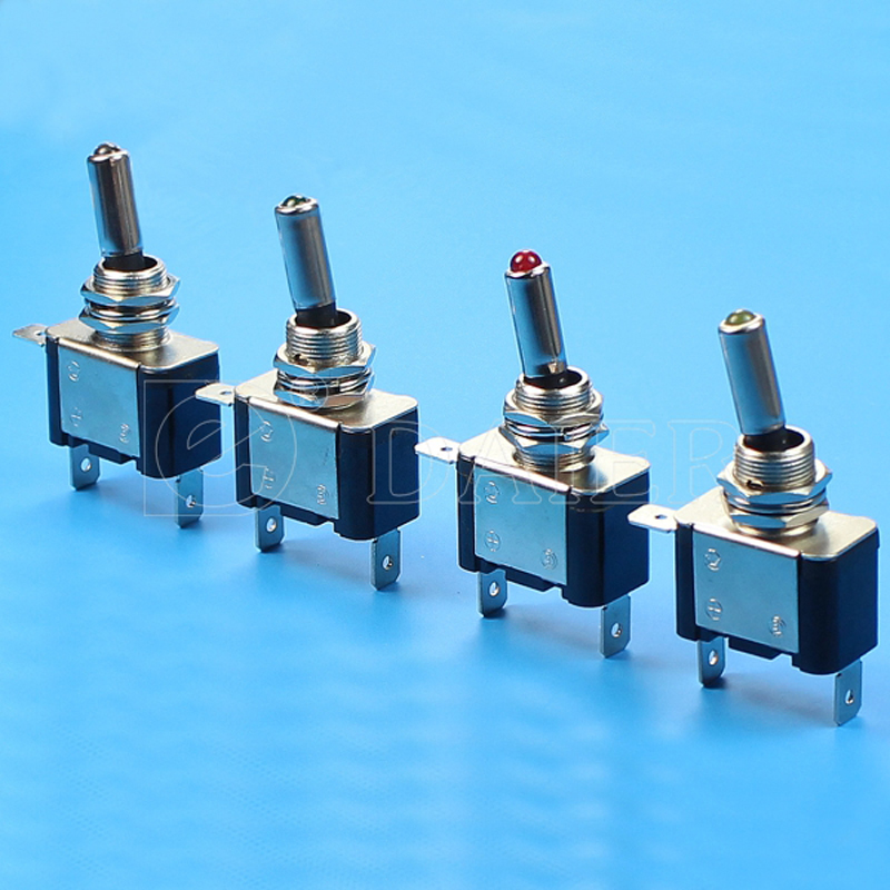 ASW-07D 20A 12VDC SPST 3 Pin ON-OFF 24v Led Toggle Switches