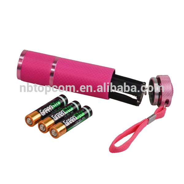 noctilucence mini 9 led flashlight