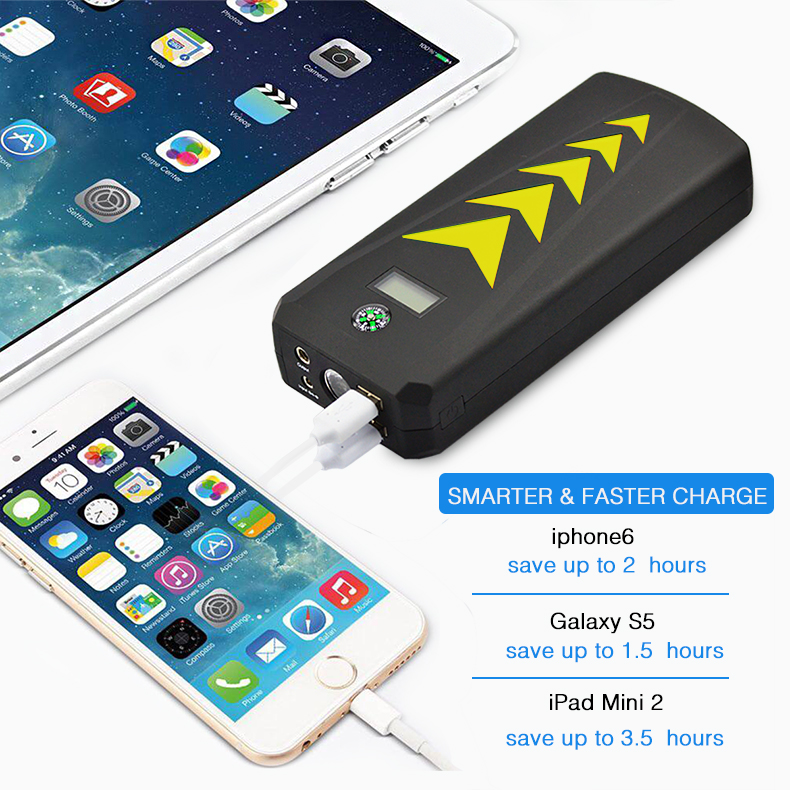 Auto Emergency Car Battery Power Booster Portable Jump Starter 12V power bank