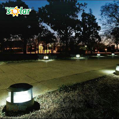 round solar lights for garden lawn outdoor use