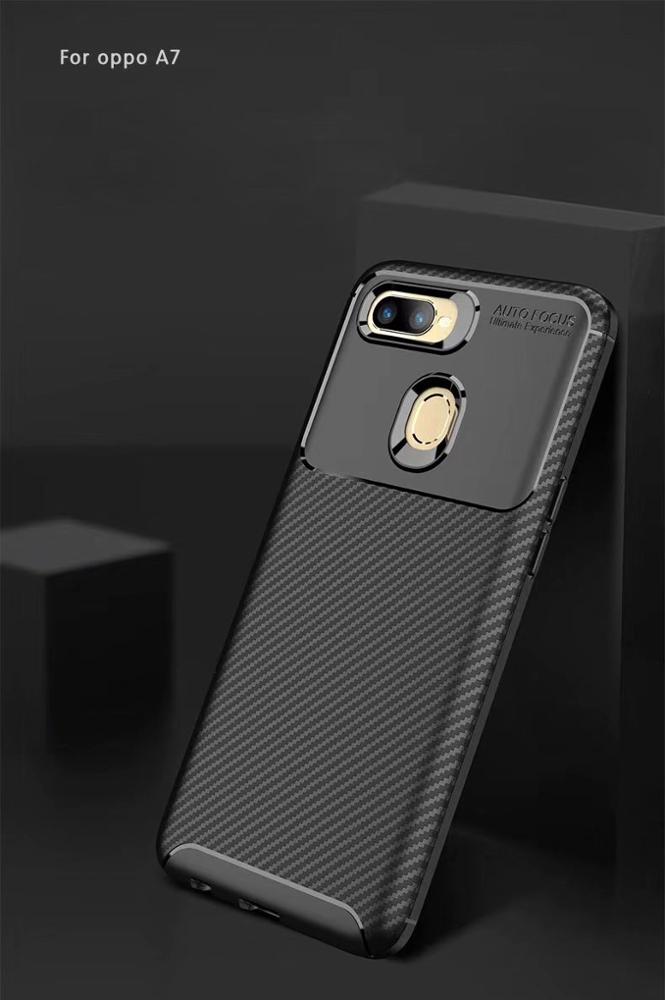 New Premium Shock Protection Carbon Fiber Skin TPU Silicone Case For OPP O A7