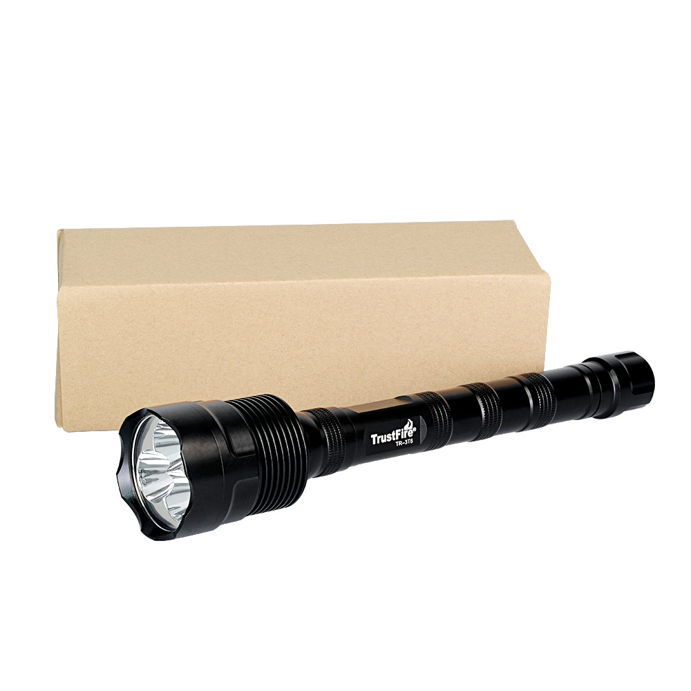 Original TrustFire( 3T6 TR-3T6) upgrade (TR-3L2 3L2 )5-Mode 3800LM Memory 3-LED White Flashlight - Black