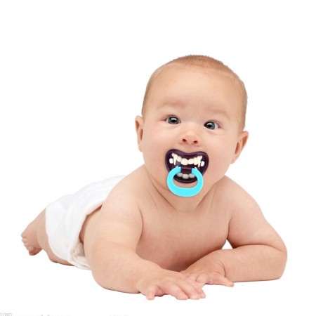 Funny Dummy Dummies Baby Pacifiers Novelty Teeth Moustache Kid Children Soother