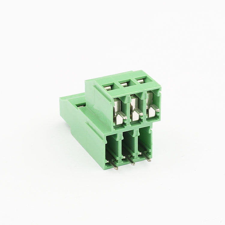 16A  3 poles  connector with the pitch of  5.08 mm double level terminal blocks