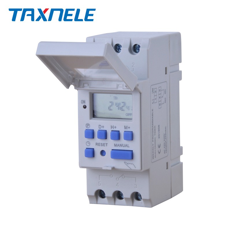 Electronic Weekly 7 Days Programmable Digital TIME SWITCH Relay Timer Control AC 220V 230V 12V 24V 48V 16A Din Rail Mount THC15A