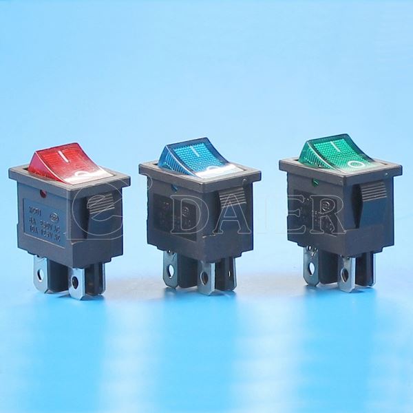 KCD1-4-201N ON OFF 4PIN Double Pole 2 Position Rocker Switch 12V