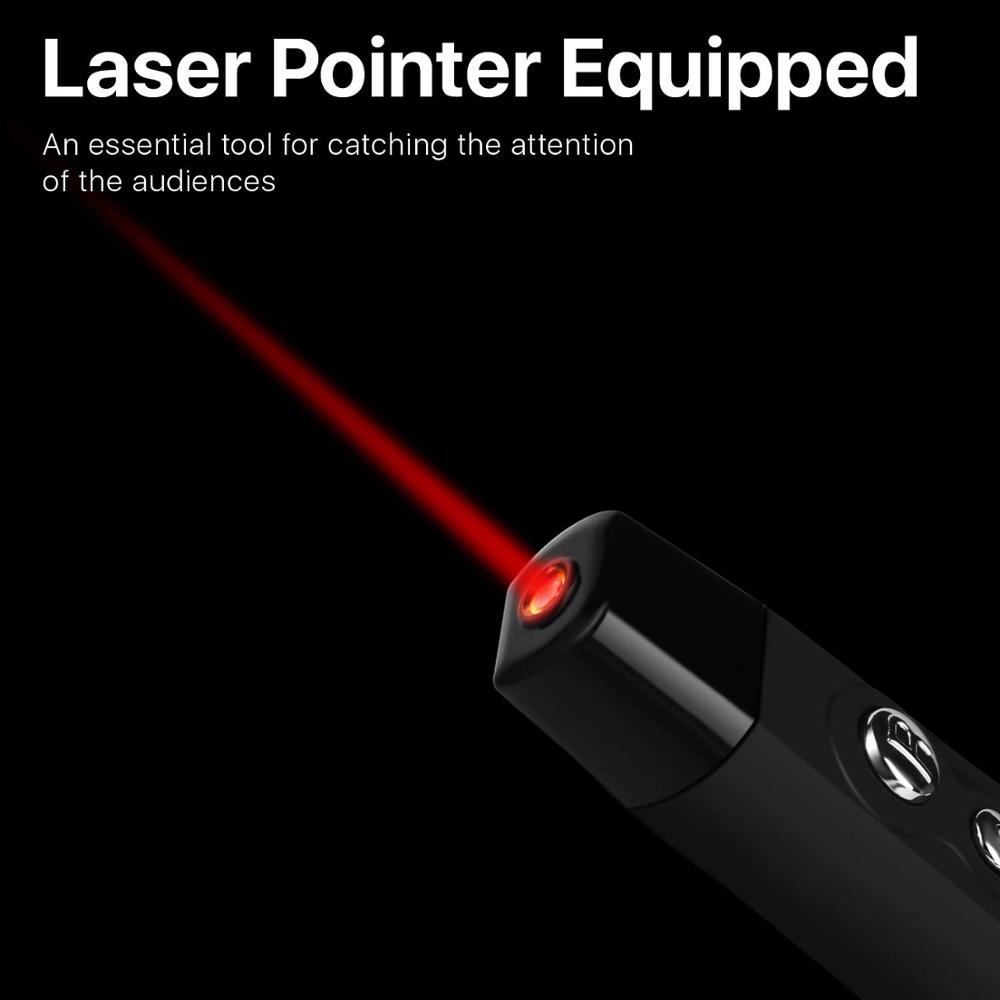 USB Wireless Presenter Red Laser Pen Pointer PPT Remote Control with Handheld Pointer for PowerPoint Presentation teacher