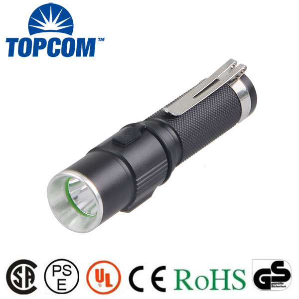 Portable Mini Rechargeable 180 Lumen Cree LED Flashlight