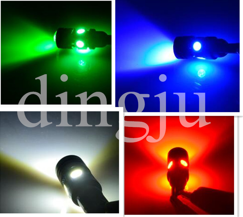 Wholesale T10 5 smd 5050 LED car W3W 194 Error Free RGB Light Bulbs