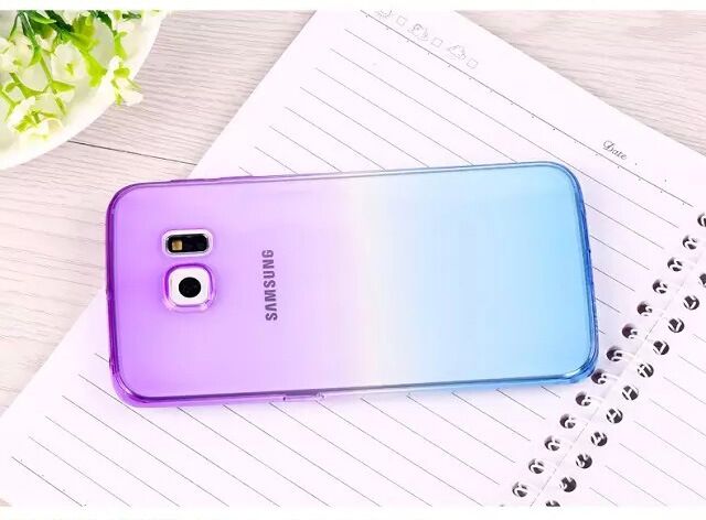 Soft Slim Gradient Silicone Phone Case for Samsung Galaxy S7 edge S8 S9 Plus Note 8 , For Samsung Note 9 Gradient Case TPU