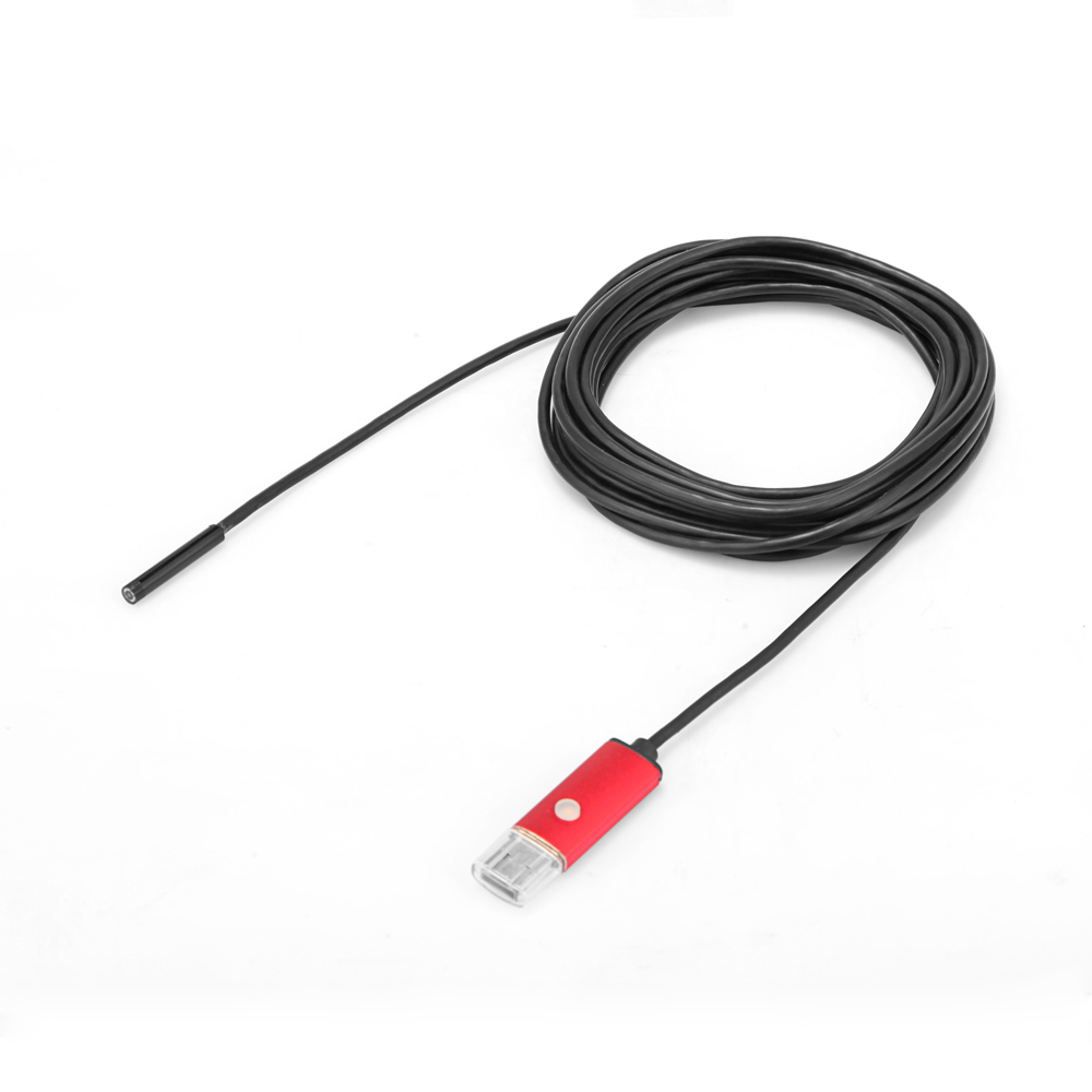 8mm 5m 2 in 1 digital LED magnifier Mini microscope USB Endoscope Borescope Inspection Camera for Android Phones PC microscopio