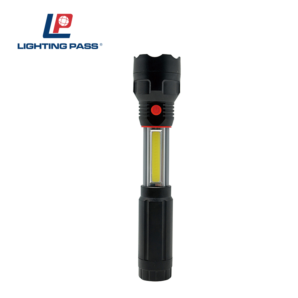 Emergency COB Telescopic Flashlight with Magnetized Base