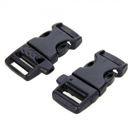 50 15mm Plastic Whistle Buckle Clasp for Paracord Parachute Cord Rope Bracelet