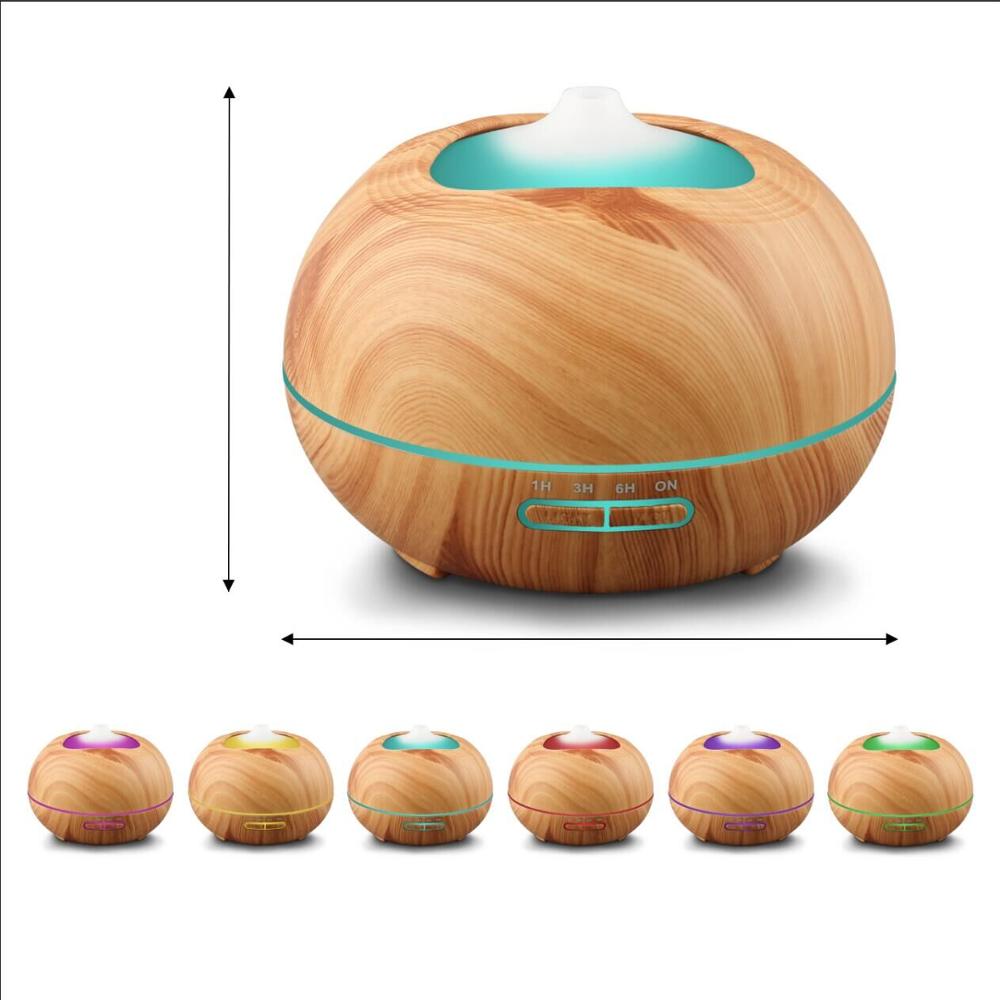 E bay Hot-sale Wood Grain Electric Aromatherapy Essential Oil Vaporizer Ultrasonic Humidifier