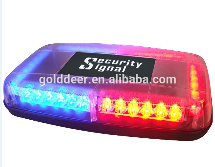 Red/Blue Emergency Car Roof Lightbar Mini Light Bar(TBD898-6h)