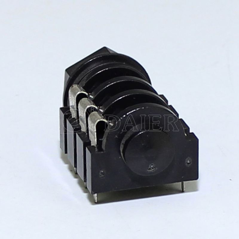 PCB Panel Mount 6 Pin 1/4 6.35mm Female Socket Stereo Headphone Audio Jack Connector