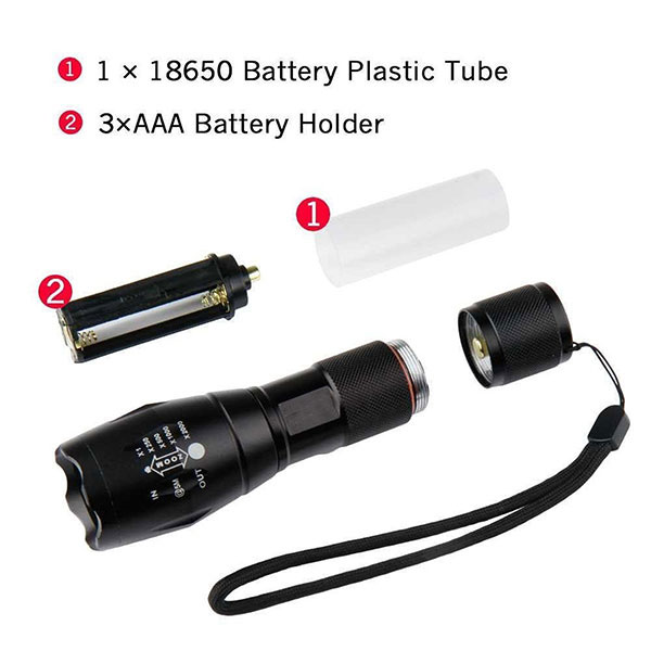 G700 Tactical high power style XM-L2 T6 led 500 lumens flashlight