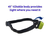 Safty Zoomable Adjustable White Red Warning Lighting SMD 4Modes Led Headlamp For Children Climbing Jogging