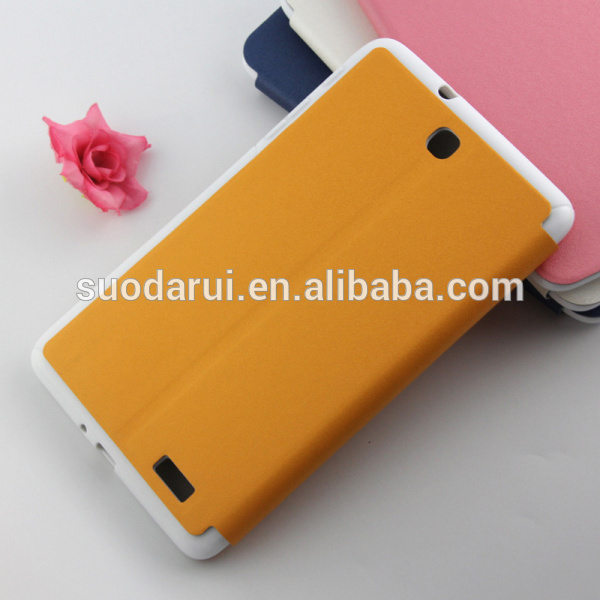 Book Style Leather Flip Cover Case for Alcatel One Touch Pop 8 P320X