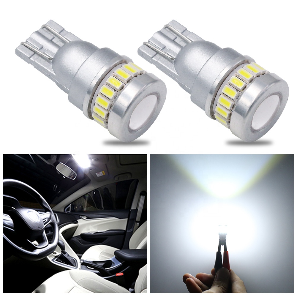 Amber 24V 30V 50W 5W5 T10 Socket 18Smd 3014 1Smd3030 2W Bulb